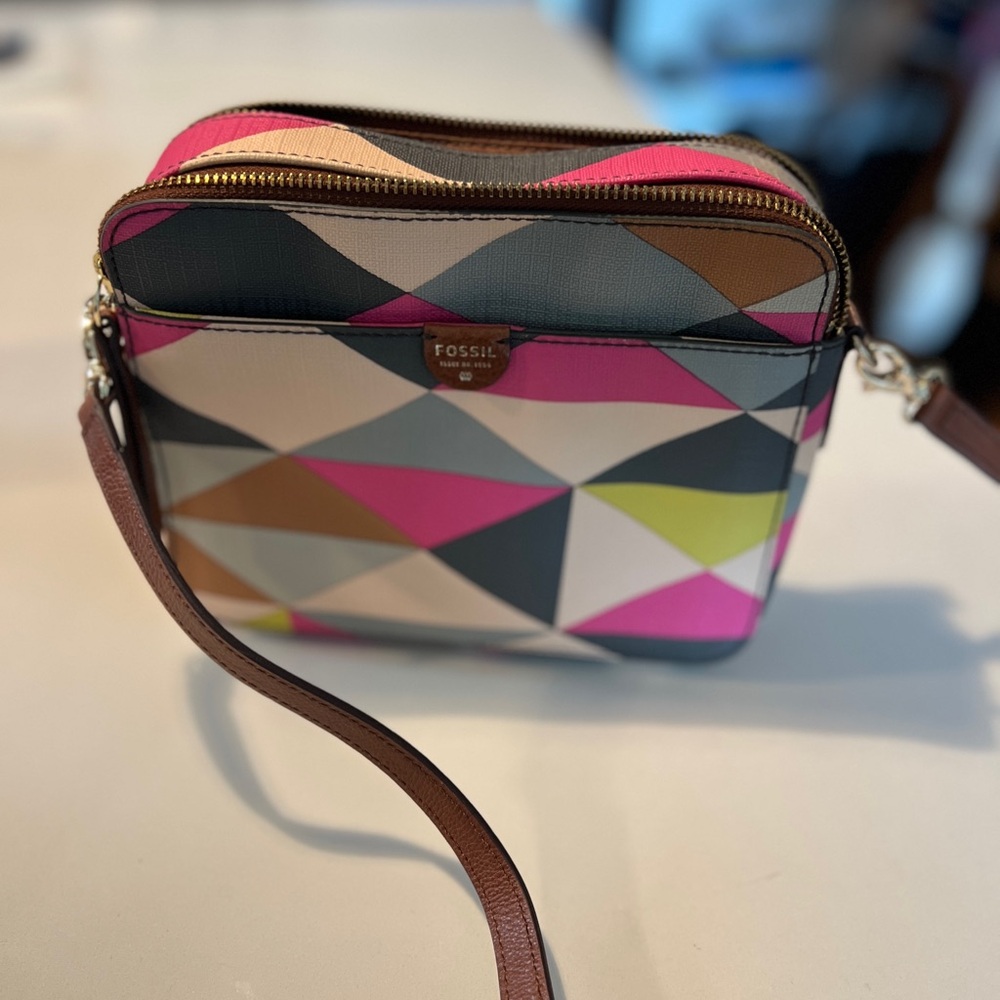 Fossil Geometric Crossbody Bag - Multicolor